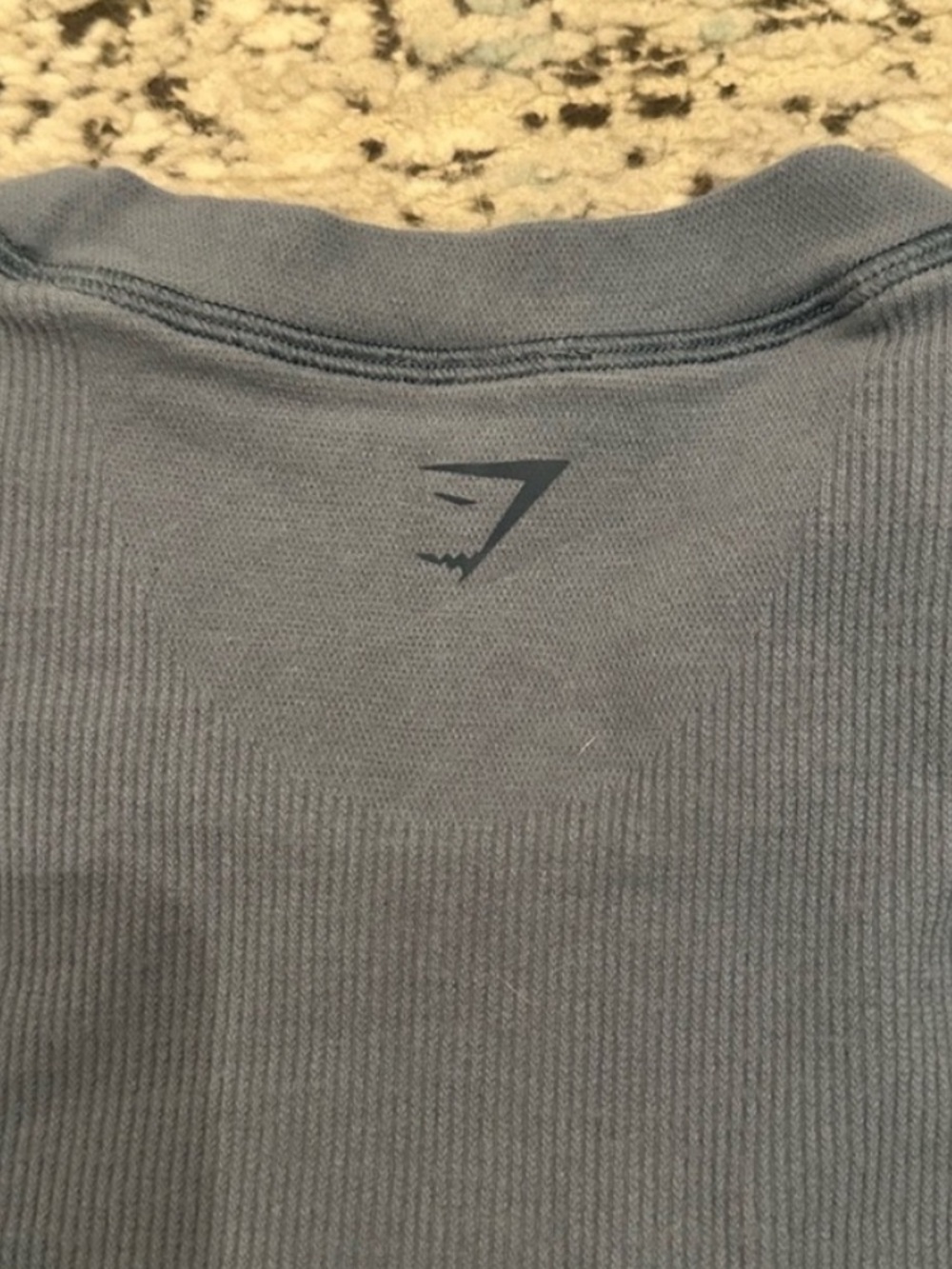 Gymshark Blue Ribbed Tee | XS - Picture 3 of 3